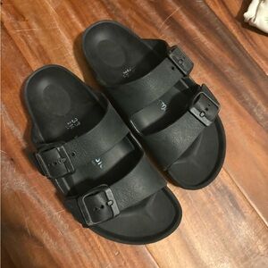Birkenstock Kids Black Double Strap Sandals Size 33 Youth (S5)